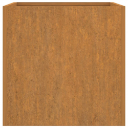Donica, szara, 62x47x46 cm, stal kortenowska