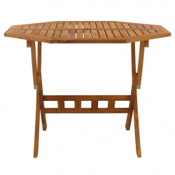 Składany stół ogrodowy, 90x75 cm, lite drewno akacjowe