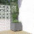 Donica ogrodowa z kratką, jasnoszara, 40x40x136 cm, PP