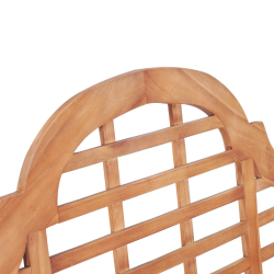 Ławka ogrodowa, 127x58,5x92,5 cm, lite drewno tekowe