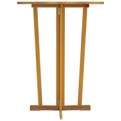Składany stolik barowy, 90x65x105 cm, lite drewno tekowe