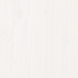 Donica z półką, biała, 54x34,5x81 cm, lite drewno sosnowe