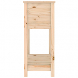 Donica z półką, 82,5x34,5x81 cm, lite drewno sosnowe