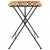 Składany stolik bistro, 55x54x71 cm, lite drewno tekowe i stal
