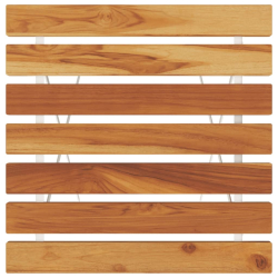 Składany stolik bistro, 55x54x71 cm, drewno akacjowe i stal