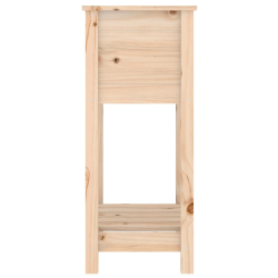 Donica z półką, 54x34,5x81 cm, lite drewno sosnowe