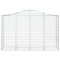 Kosze gabionowe, 18 szt, 200x50x120/140cm, galwanizowane żelazo