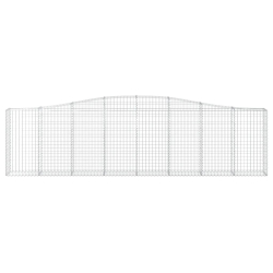 Kosze gabionowe, 20 szt, 400x30x100/120cm, galwanizowane żelazo