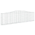 Kosze gabionowe, 20 szt, 400x30x100/120cm, galwanizowane żelazo