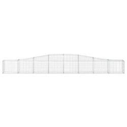 Kosze gabionowe, 10 szt, 400x30x40/60 cm, galwanizowane żelazo