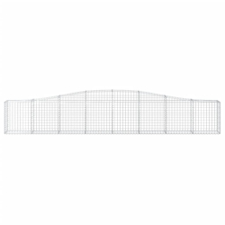 Kosze gabionowe, 2 szt, 400x30x60/80 cm, galwanizowane żelazo