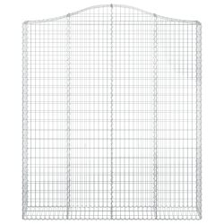 Łukowaty kosz gabionowy 200x30x220/240 cm, galwanizowane żelazo