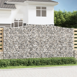 Łukowaty kosz gabionowy 400x30x200/220 cm, galwanizowane żelazo