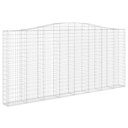 Łukowaty kosz gabionowy 400x30x180/200 cm, galwanizowane żelazo