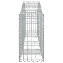 Kosze gabionowe, 18 szt, 200x30x60/80 cm, galwanizowane żelazo