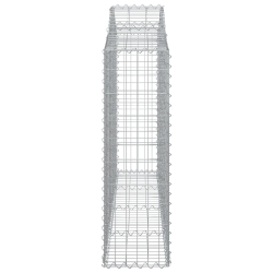 Kosze gabionowe, 18 szt, 200x30x100/120cm, galwanizowane żelazo