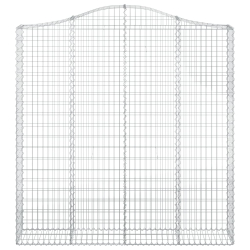 Łukowaty kosz gabionowy 200x30x200/220 cm, galwanizowane żelazo