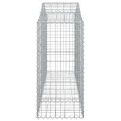 Kosze gabionowe, 13 szt, 200x50x120/140cm, galwanizowane żelazo