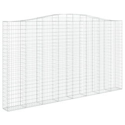 Łukowaty kosz gabionowy 400x30x220/240 cm, galwanizowane żelazo