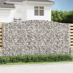 Łukowaty kosz gabionowy 400x30x220/240 cm, galwanizowane żelazo