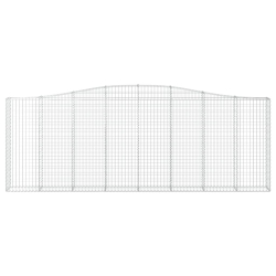 Łukowaty kosz gabionowy 400x30x140/160 cm, galwanizowane żelazo