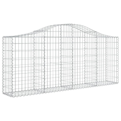 Kosze gabionowe, 30 szt, 200x30x80/100 cm, galwanizowane żelazo