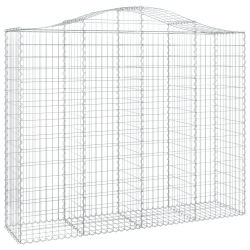 Kosze gabionowe, 5 szt, 200x50x160/180 cm, galwanizowane żelazo