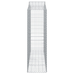 Łukowaty kosz gabionowy 200x50x160/180 cm, galwanizowane żelazo