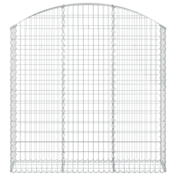 Łukowaty kosz gabionowy 150x30x140/160 cm, galwanizowane żelazo