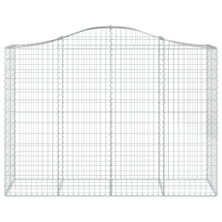 Kosze gabionowe, 4 szt, 200x50x140/160 cm, galwanizowane żelazo