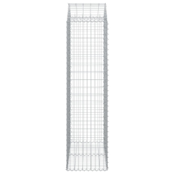 Łukowaty kosz gabionowy 100x50x180/200 cm, galwanizowane żelazo