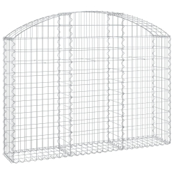 Łukowaty kosz gabionowy 150x30x100/120 cm, galwanizowane żelazo