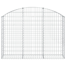 Łukowaty kosz gabionowy 150x30x100/120 cm, galwanizowane żelazo