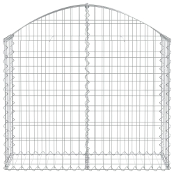 Łukowaty kosz gabionowy, 100x30x80/100 cm, galwanizowane żelazo