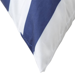 Poduszki ozdobne, 4 szt., niebiesko-białe, 40x40 cm, tkanina