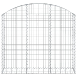 Łukowaty kosz gabionowy 150x30x120/140 cm, galwanizowane żelazo