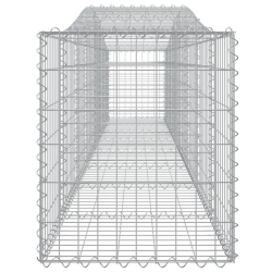 Kosze gabionowe, 20 szt, 400x50x60/80 cm, galwanizowane żelazo