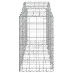 Kosze gabionowe, 40 szt, 200x50x80/100 cm, galwanizowane żelazo
