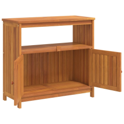 Ogrodowy stolik konsolowy, 80x35x75 cm, lite drewno akacjowe