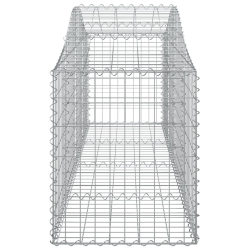 Kosze gabionowe, 14 szt, 200x50x60/80 cm, galwanizowane żelazo