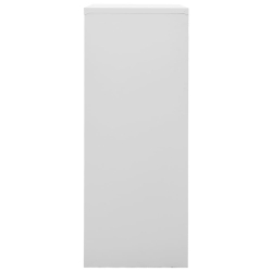 Szafka biurowa, jasnoszara, 90x40x102 cm, stalowa