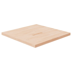 Kwadratowy blat do stolika, 80x80x4 cm, surowe drewno dębowe