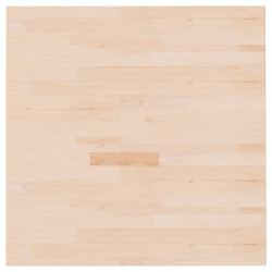 Kwadratowy blat do stolika, 80x80x4 cm, surowe drewno dębowe
