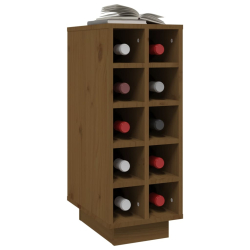 Szafka na wino, miodowy brąz, 23x34x61 cm, drewno sosnowe