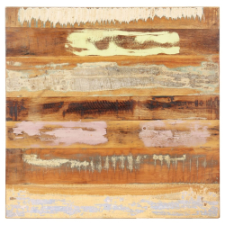 Kwadratowy blat do stołu, 70x70 cm, 15-16 mm, drewno z odzysku