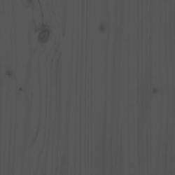 Szafka nocna, szara, 40x35x61,5 cm, lite drewno sosnowe
