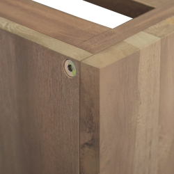 Łazienkowa szafka ścienna, 46x25,5x40 cm, lite drewno tekowe