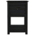 Szafki nocne, 2 szt., czarny, 40x35x61,5cm, lite drewno sosnowe
