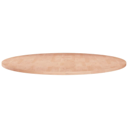 Okrągły blat do stolika, Ø70x1,5 cm, surowe drewno dębowe