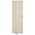 Szafka plastikowa, 40x43x164 cm, wygląd drewna, kremowa